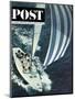 "America's Cup," Saturday Evening Post Cover, August 22, 1964-John Zimmerman-Mounted Giclee Print