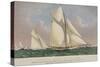 America's Cup Yacht Race 1886-null-Stretched Canvas