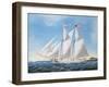 America's Cup Yacht Race of 1885: the Puritan and the Genesta, 1886-Antonio Jacobsen-Framed Giclee Print