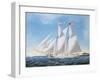 America's Cup Yacht Race of 1885: the Puritan and the Genesta, 1886-Antonio Jacobsen-Framed Giclee Print