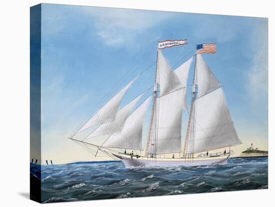 America's Cup Yacht Race of 1885: the Puritan and the Genesta, 1886-Antonio Jacobsen-Stretched Canvas