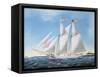 America's Cup Yacht Race of 1885: the Puritan and the Genesta, 1886-Antonio Jacobsen-Framed Stretched Canvas