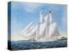 America's Cup Yacht Race of 1885: the Puritan and the Genesta, 1886-Antonio Jacobsen-Stretched Canvas