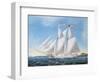 America's Cup Yacht Race of 1885: the Puritan and the Genesta, 1886-Antonio Jacobsen-Framed Giclee Print