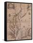 America's East Coast, 1679-Science Source-Framed Stretched Canvas