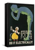 America's Electical Week Poster-null-Framed Stretched Canvas