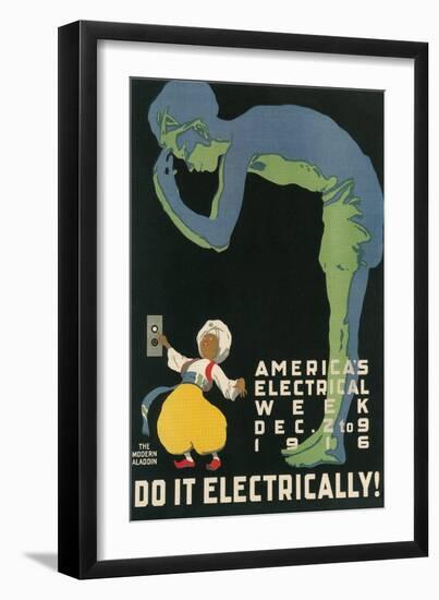 America's Electical Week Poster-null-Framed Art Print