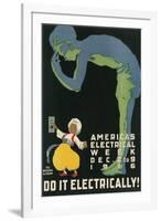 America's Electical Week Poster-null-Framed Art Print