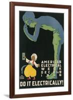 America's Electical Week Poster-null-Framed Art Print