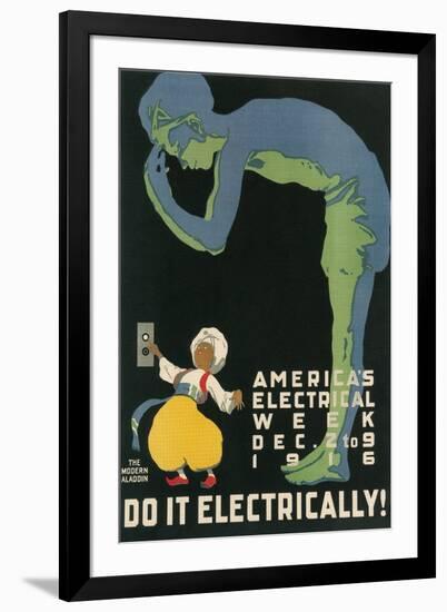 America's Electical Week Poster-null-Framed Art Print