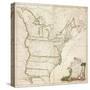 America's First National Map, 1784-Abel Buell-Stretched Canvas