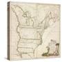 America's First National Map, 1784-Abel Buell-Stretched Canvas