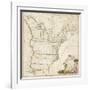 America's First National Map, 1784-Abel Buell-Framed Giclee Print