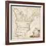 America's First National Map, 1784-Abel Buell-Framed Giclee Print