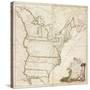 America's First National Map, 1784-Abel Buell-Stretched Canvas