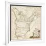 America's First National Map, 1784-Abel Buell-Framed Giclee Print