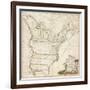 America's First National Map, 1784-Abel Buell-Framed Giclee Print