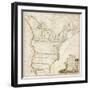 America's First National Map, 1784-Abel Buell-Framed Giclee Print