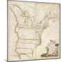 America's First National Map, 1784-Abel Buell-Mounted Giclee Print