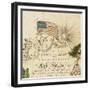 America's First National Map, 1784-Abel Buell-Framed Giclee Print