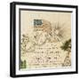 America's First National Map, 1784-Abel Buell-Framed Giclee Print