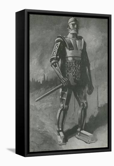 America's Frankenstein - the Iron Man-Charles Mills Sheldon-Framed Stretched Canvas