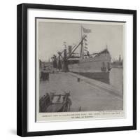 America's Gift to Famine-Stricken India, the Quito, Bearing 5000 Tons of Corn, at Bombay-null-Framed Giclee Print