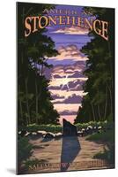 America's Stonehenge, New Hampshire - Sunrise-Lantern Press-Mounted Art Print