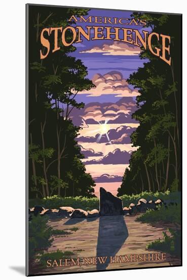 America's Stonehenge, New Hampshire - Sunrise-Lantern Press-Mounted Art Print