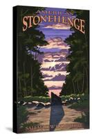 America's Stonehenge, New Hampshire - Sunrise-Lantern Press-Stretched Canvas