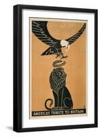 America's Tribute to Britain, circa 1917-Frederic G. Cooper-Framed Art Print