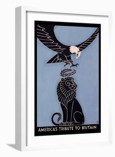 America's Tribute to Britain-Frederic G. Cooper-Framed Art Print