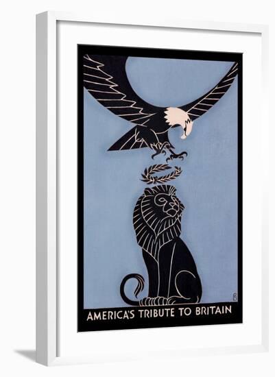 America's Tribute to Britain-Frederic G. Cooper-Framed Art Print