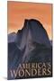 America's Wonders - National Park WPA Sentiment-Lantern Press-Mounted Art Print