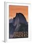 America's Wonders - National Park WPA Sentiment-Lantern Press-Framed Art Print