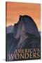 America's Wonders - National Park WPA Sentiment-Lantern Press-Stretched Canvas