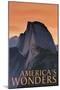 America's Wonders - National Park WPA Sentiment-Lantern Press-Mounted Art Print