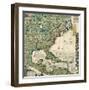 America Septentrionalis A Map of the British Empire in America, c.1733-Henry Popple-Framed Art Print