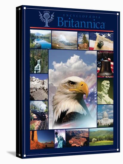 America the Beautiful-Encyclopaedia Britannica-Stretched Canvas