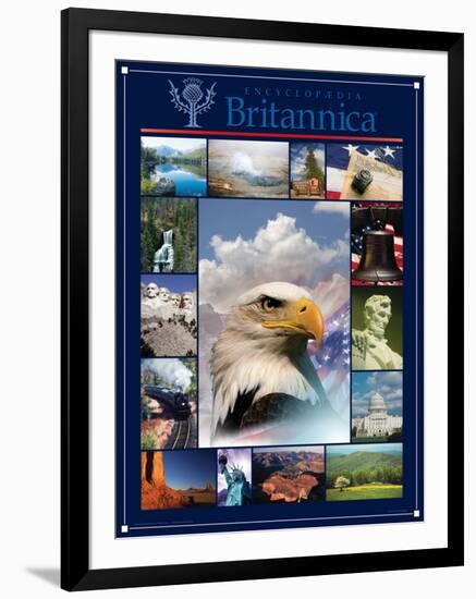 America the Beautiful-Encyclopaedia Britannica-Framed Art Print