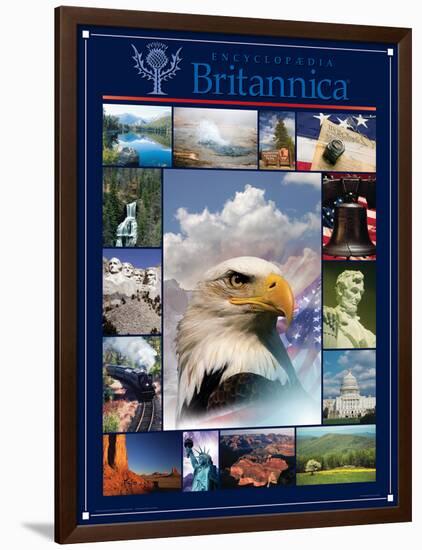 America the Beautiful-Encyclopaedia Britannica-Framed Art Print