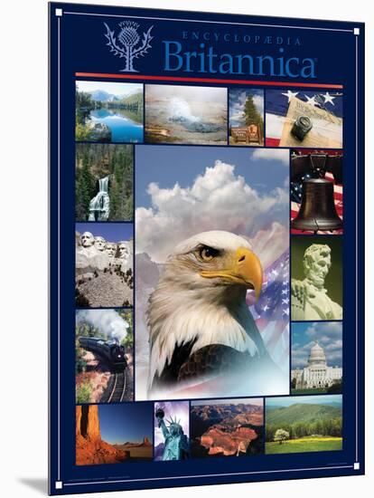 America the Beautiful-Encyclopaedia Britannica-Mounted Art Print