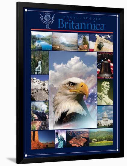 America the Beautiful-Encyclopaedia Britannica-Framed Art Print