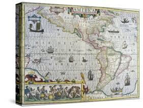 America-Gerardus Mercator-Stretched Canvas