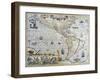 America-Gerardus Mercator-Framed Giclee Print