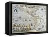 America-Gerardus Mercator-Framed Stretched Canvas