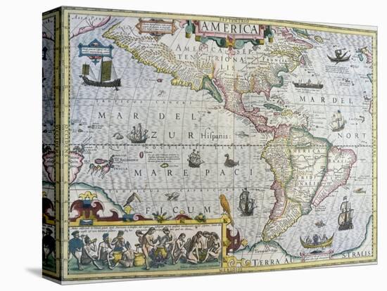 America-Gerardus Mercator-Stretched Canvas