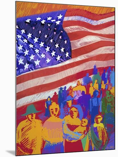 America-Diana Ong-Mounted Giclee Print