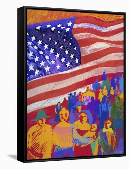 America-Diana Ong-Framed Stretched Canvas