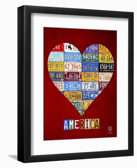 America-Design Turnpike-Framed Giclee Print